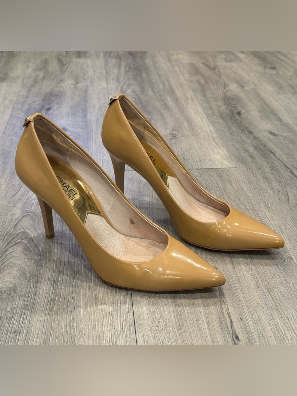 MICHAEL Michael Kors Tan Formal Patent Heels